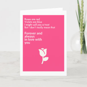 Ro är rött.. Mottagningskort Kort