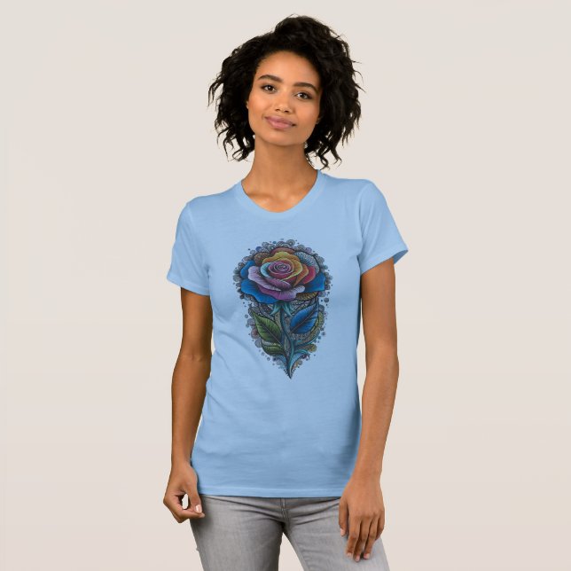 ro är sammansatt av mönster och formgivningar t shirt (Hel framsida)