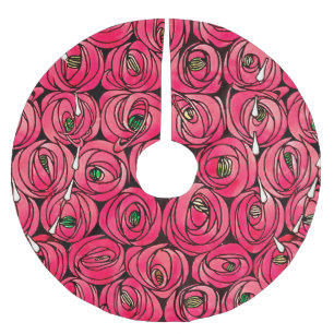 Ro Art nouveau Rennie Macintosh Graphic Julgransmatta Borstad Polyester