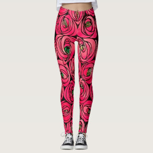 Ro Art nouveau Rennie Macintosh Graphic Leggings