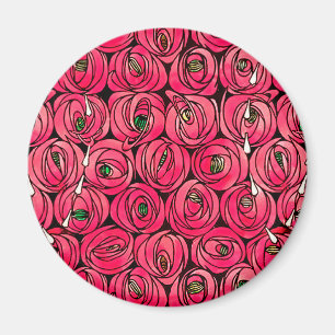 Ro Art nouveau Rennie Macintosh Graphic Magnet
