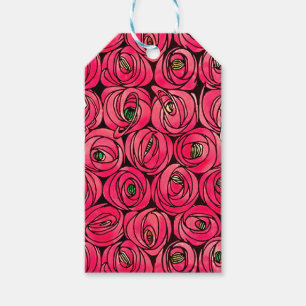Ro Art nouveau Rennie Macintosh Graphic Presentetikett