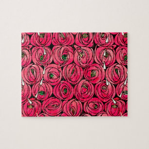 Ro Art nouveau Rennie Macintosh Graphic Pussel