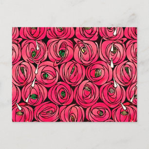 Ro Art nouveau Rennie Macintosh Graphic Vykort