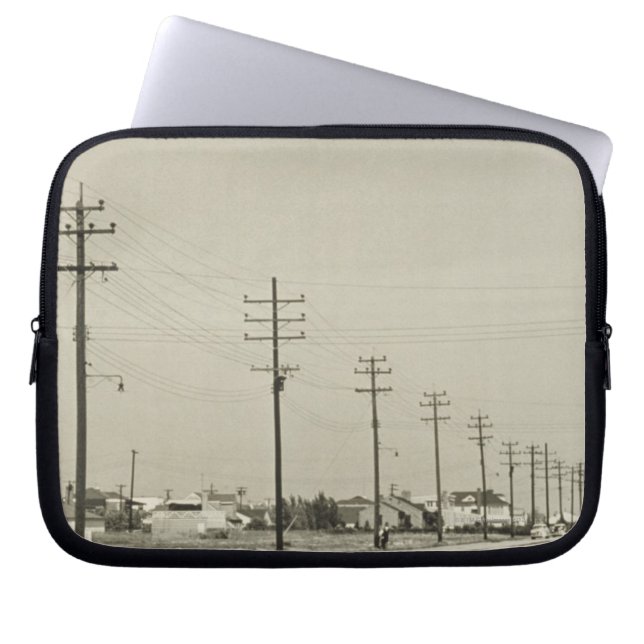 Ro av elektricitet Poles Laptop Sleeve (Framsidan)