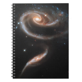 Ro av galaxer anteckningsbok med spiral