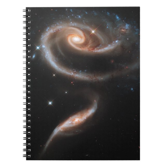 Ro av galaxer anteckningsbok med spiral (Framsidan)