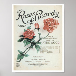 Ro av Picardy Vintage Songbook Cover Poster