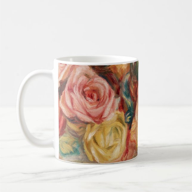 Ro av Renoir Impressionist Painting Kaffemugg (Vänster)