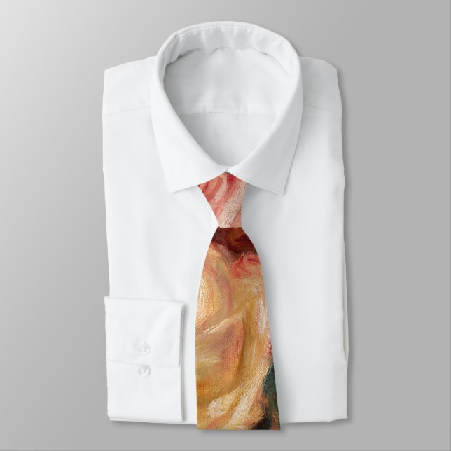 Ro av Renoir Impressionist Painting Neck Tie Slips (Bunden)