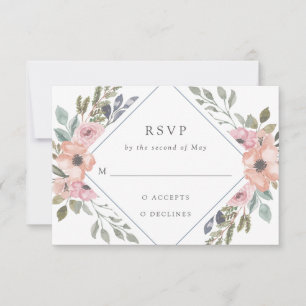 Ro av subtle Watercolor BRÖLLOP OSA Kort