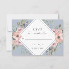 Ro av subtle Watercolor | Light Blue Bröllop OSA Kort