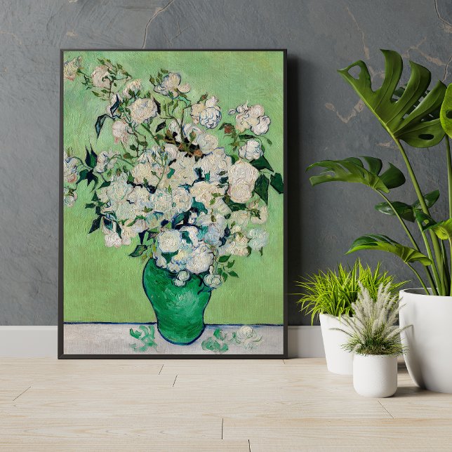 Ro av Vincent Van Gogh Grönt Fine Art Print Poster (Skapare uppladdad)
