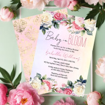 Ro Baby i Bloom Blommigt Baby Shower