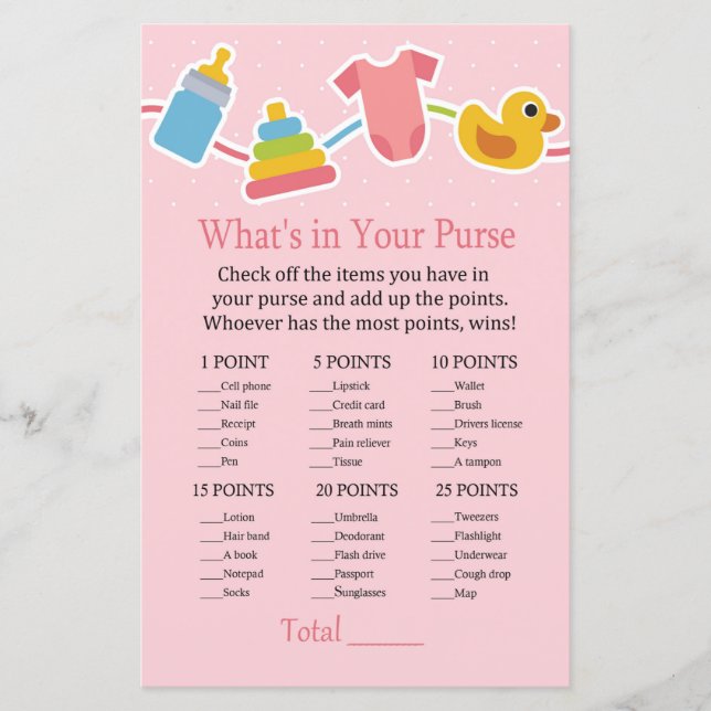 Ro Baby leksak What's in your purse match (Framsida)