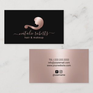 Ro Beauty Logotyp Hair & Makeup Artist Salon Visitkort