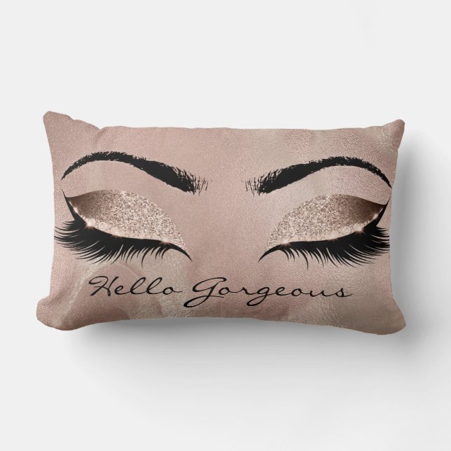 Ro Beauty Marble Makeup kastar Hej Gorgous Lumbarkudde (Framsida)