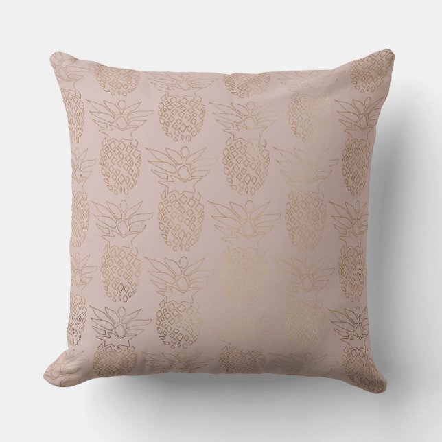 Ro Beige/Chocolate Brown Pinapple Dekorativ kudde (Framsida)