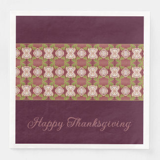 Ro Beige och Burgundy Pappersservett
