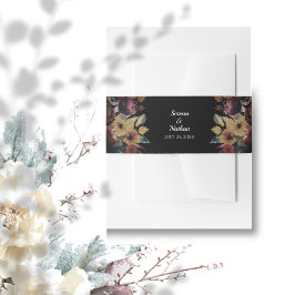 Ro Belly Band för bröllopsinbjudningar i Guld Band För Inbjudningskort