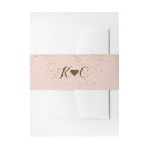 Ro Belly Band för bröllopsinbjudningar i Guld