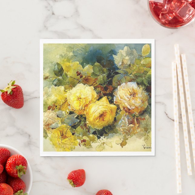 Ro, berömd, färgning, Pappersservett (Insitu)