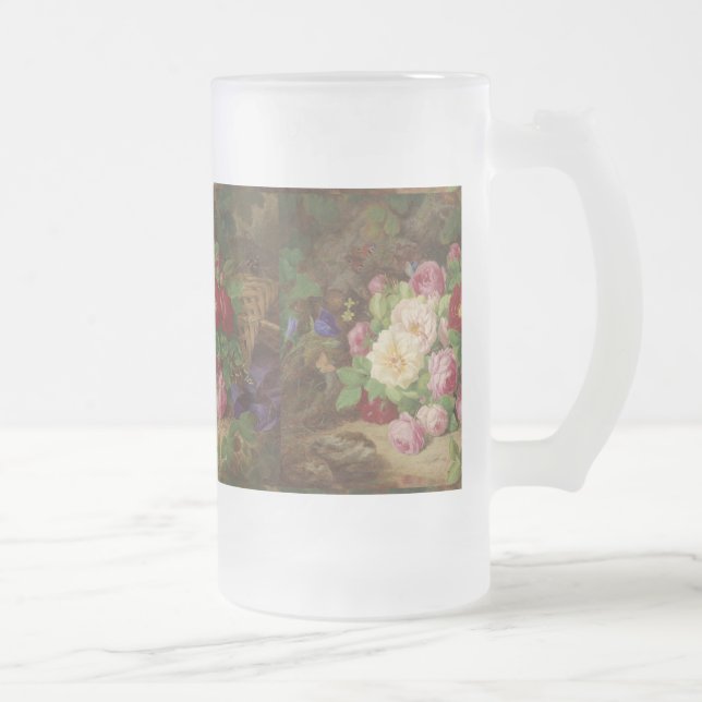 Ro Biet vid skogsområdet Golv med fjärilar Frostat Ölglas (Höger)