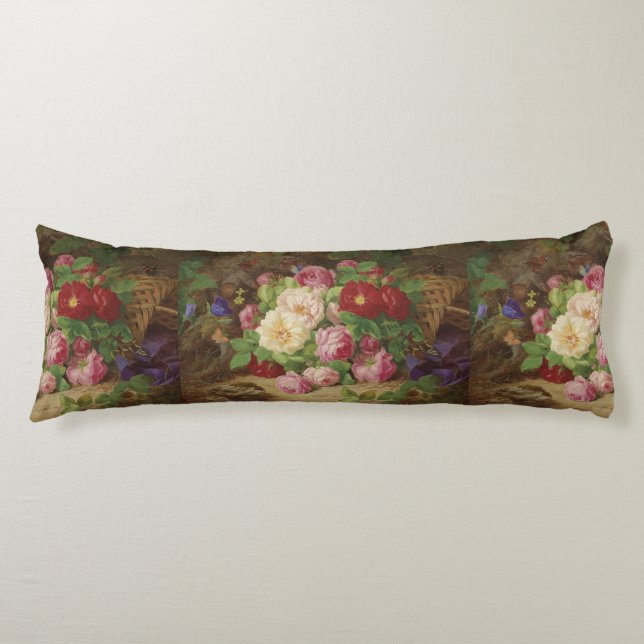 Ro Biet vid skogsområdet Golv med fjärilar Kroppskudde (Framsidan)