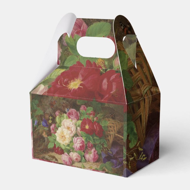 Ro Biet vid skogsområdet Golv med fjärilar Presentaskar (Framsidan Sidan)