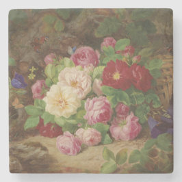 Ro Biet vid skogsområdet Golv med fjärilar Stenunderlägg