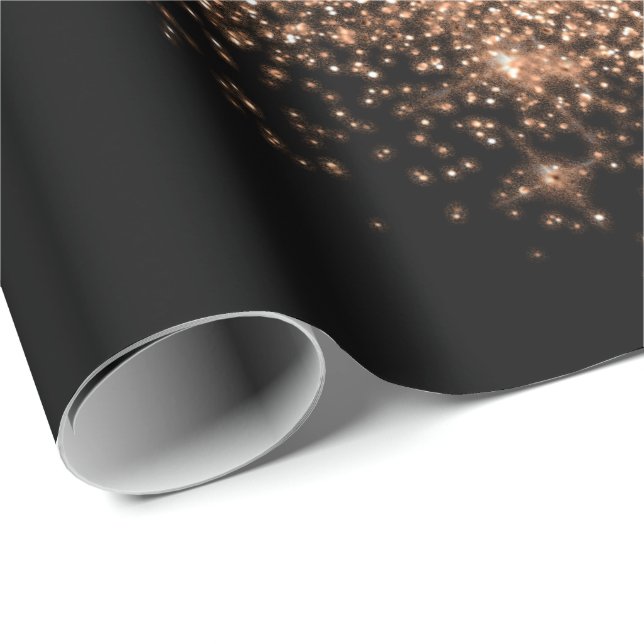 Ro Black Makeup Confetti Glitter-ballast Presentpapper (Rullad Hörn)