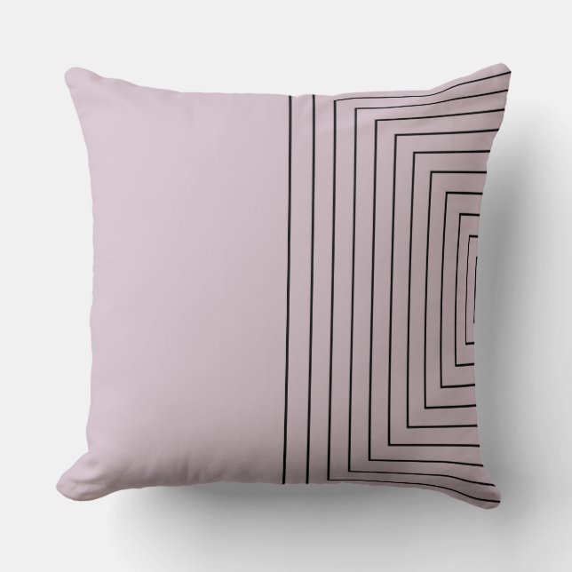 Ro Black Nested Squares Dekorativ kudde (Framsida)