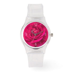 Ro blomma armbandsur