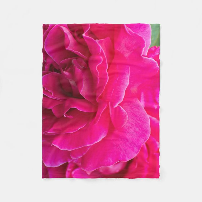 Ro blomma fleecefilt (Framsidan)