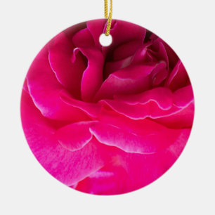 Ro blomma julgransprydnad keramik