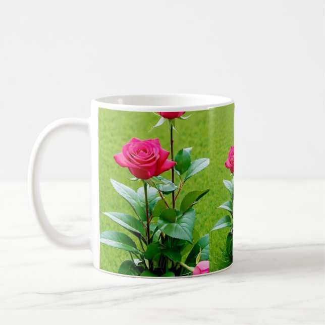 Ro blomma kaffemugg (Vänster)