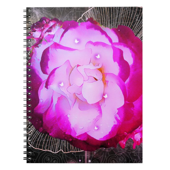 Ro, blomma, rosa 1 anteckningsbok (Framsidan)