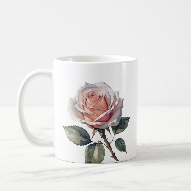 Ro-blomma tote-bag kaffemugg (Vänster)