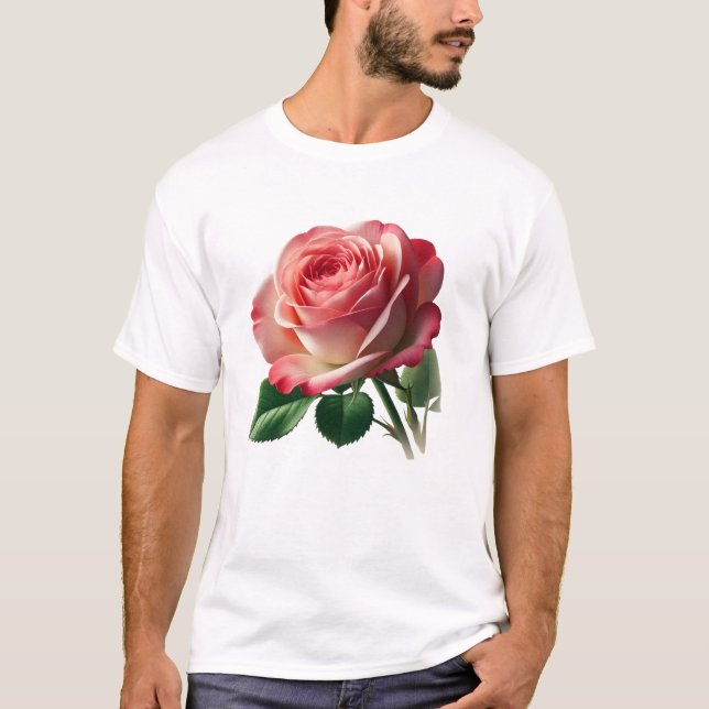 Ro-blommans utformning t shirt (Framsida)