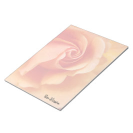 Ro Blommar/Apricot persiko/Close-Up Photo Anteckningsblock