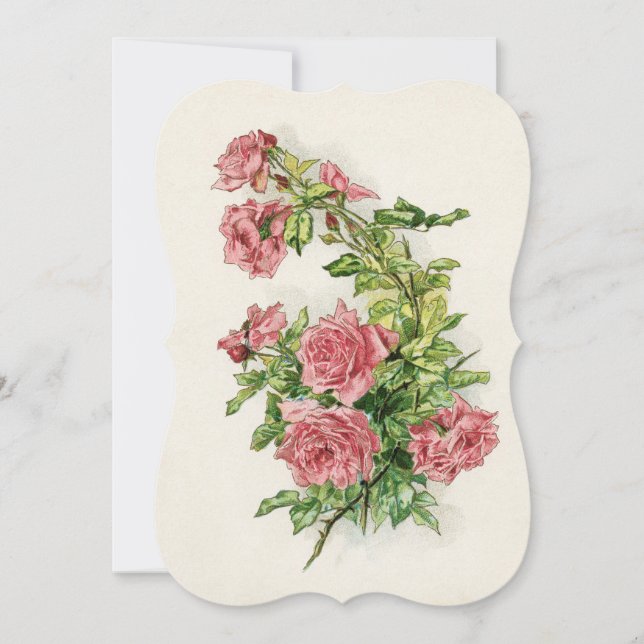 ro blommar vines balloons vintage (Framsida)