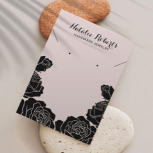 Ro Blommigt Aring Necklace Jewelry Visning Visitkort