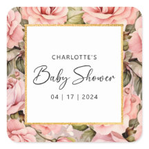  Ro Blommigt Baby Shower