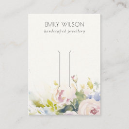  Ro Blommigt Bunch Hairpin Juelry Visning Visitkort