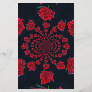 Ro: Blommigt Fantasy Brevpapper