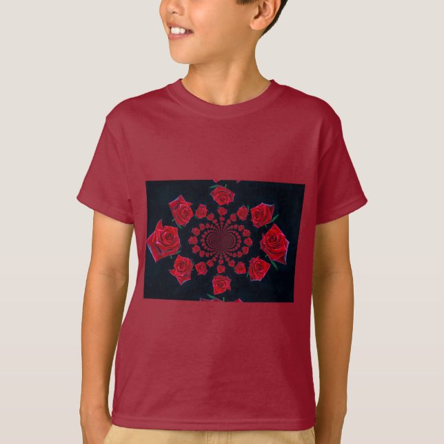 Ro: Blommigt Fantasy T Shirt (Framsida)