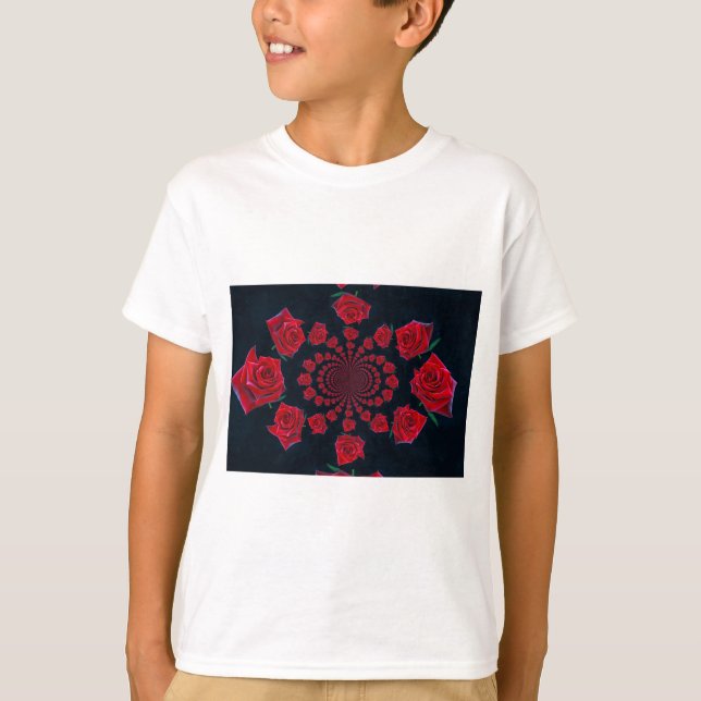 Ro: Blommigt Fantasy Tee Shirt (Framsida)