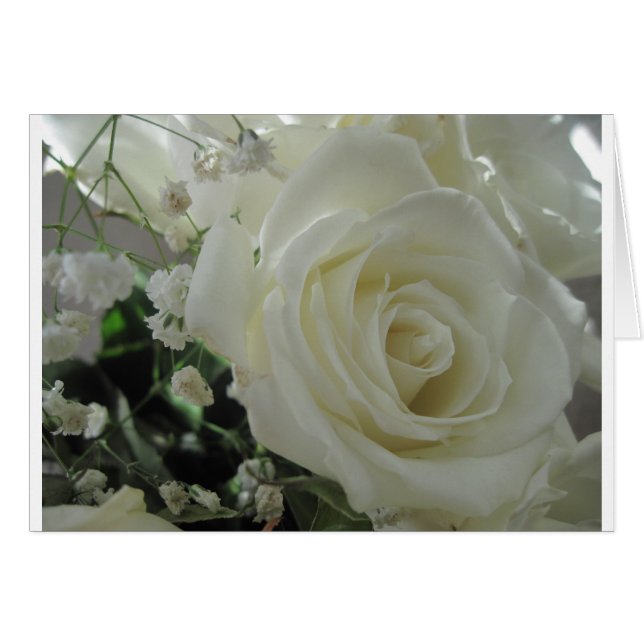 Ro Blommigt Hälsningskort (Framsidan Horizontal)