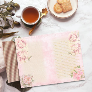 Ro Blommigt-länkad klippbok, skräppost Journal Pap