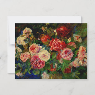 Ro, blommigt, målning av Pierre-Auguste Renoir Kort
